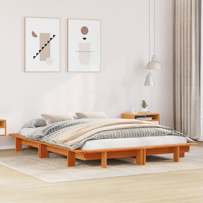 Bedframe Zonder Matras Massief Grenenhout
