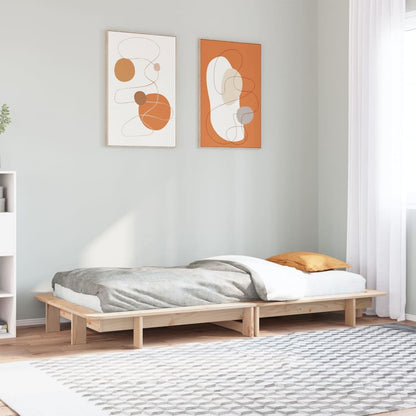 Bedframe Zonder Matras Massief Grenenhout