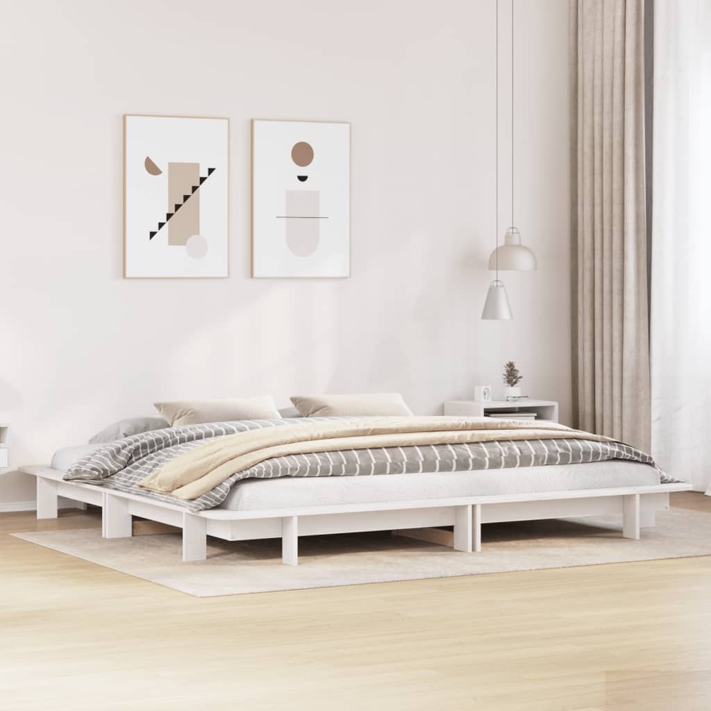 Bedframe Zonder Matras Massief Grenenhout