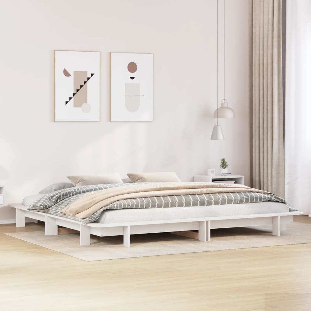 Bedframe Zonder Matras Massief Grenenhout