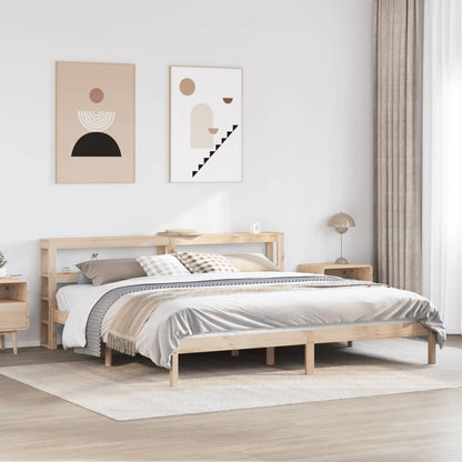Bedframe Zonder Matras Massief Grenenhout