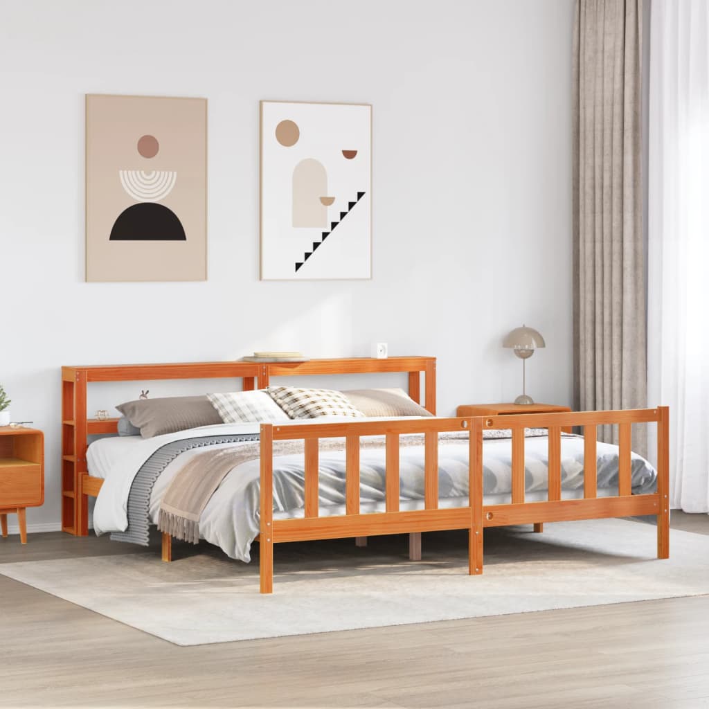 Bedframe Zonder Matras Massief Grenenhout