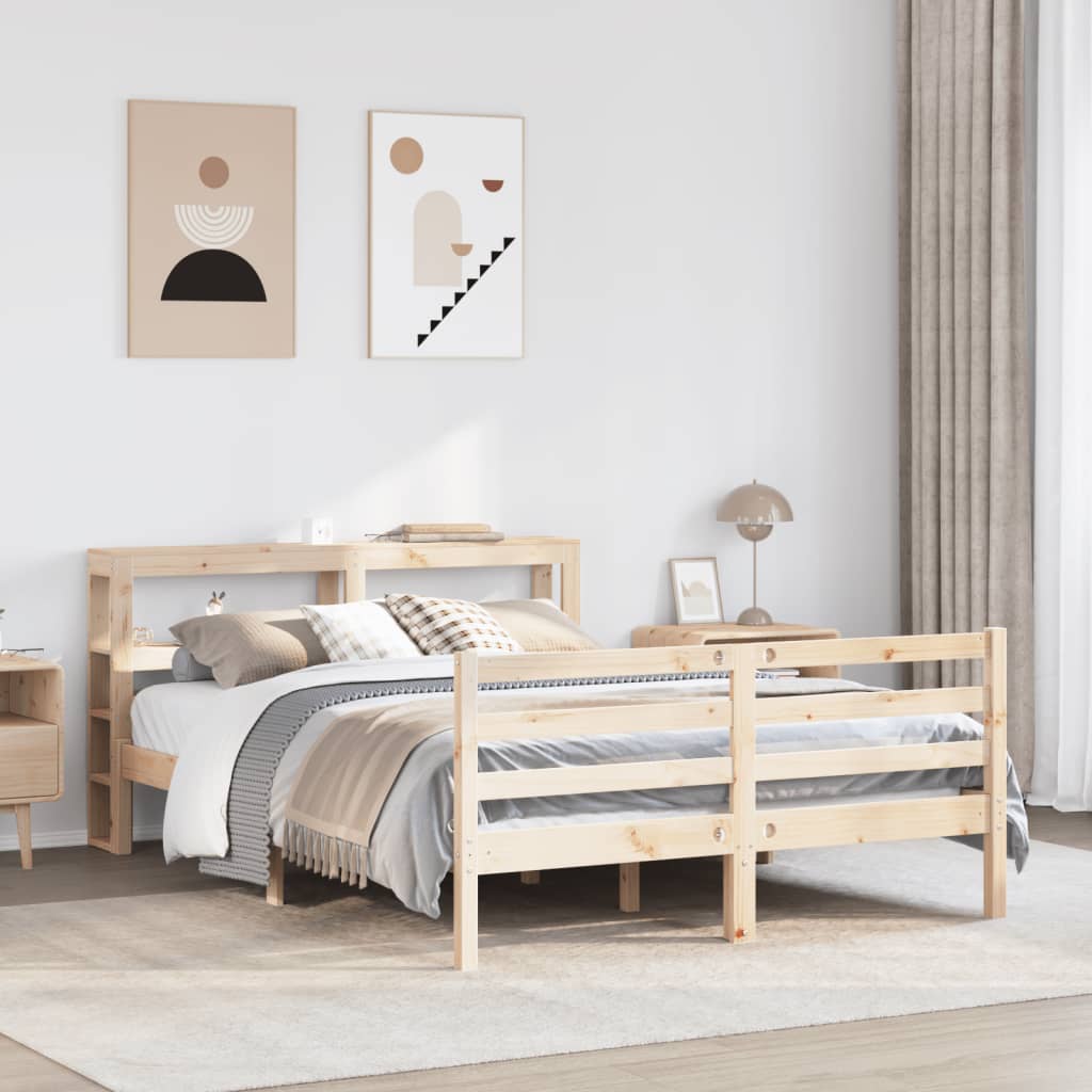 Bedframe Zonder Matras Massief Grenenhout