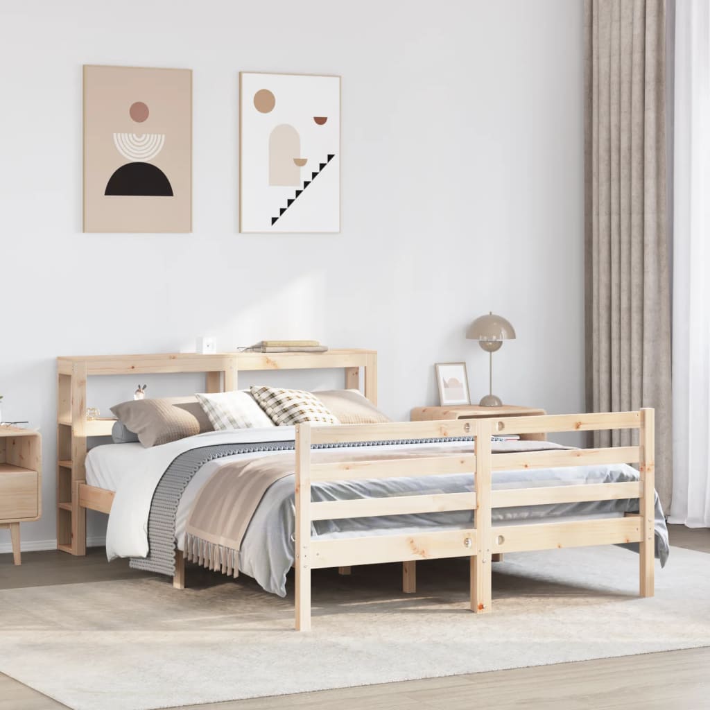 Bedframe Zonder Matras Massief Grenenhout