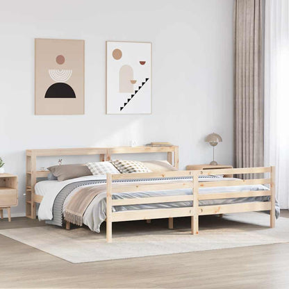 Bedframe Zonder Matras Massief Grenenhout