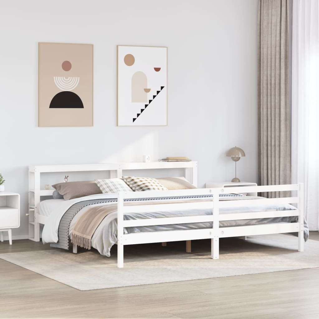 Bedframe Zonder Matras Massief Grenenhout