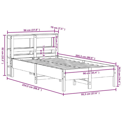 Bedframe Zonder Matras Massief Grenenhout