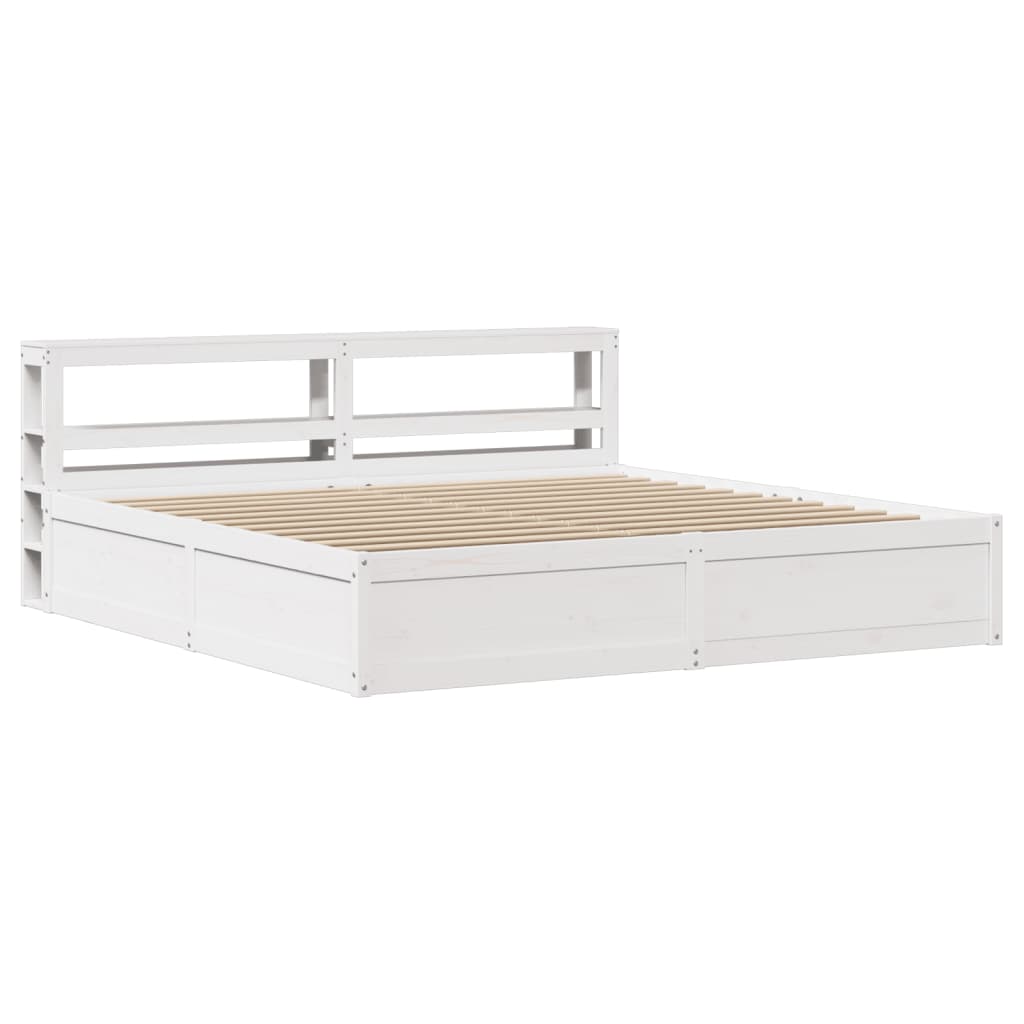 Bedframe Met Hoofdbord Massief Grenenhout