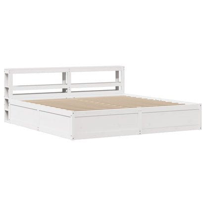 Bedframe Met Hoofdbord Massief Grenenhout