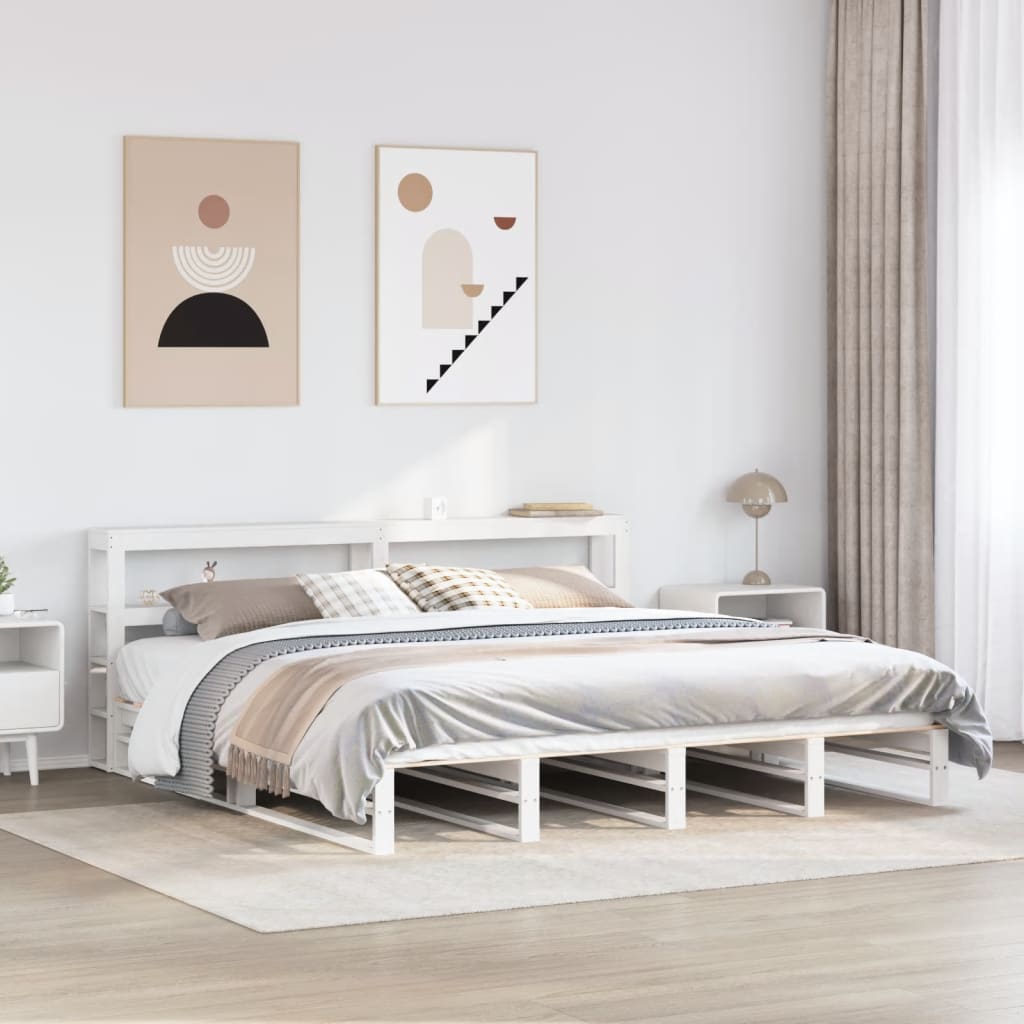 Bedframe Zonder Matras Massief Grenenhout