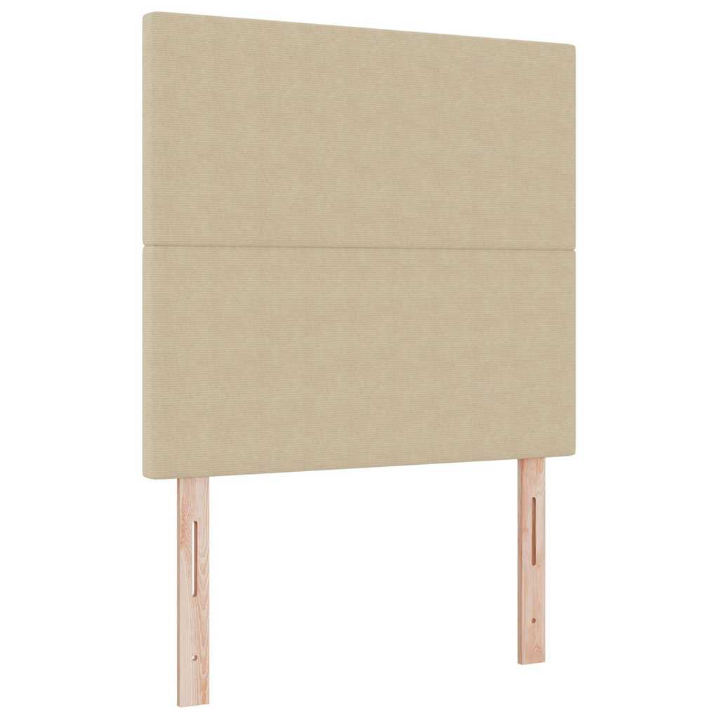 Led Hoofdbord Met Led -Striplichten Grijs Groen Stof