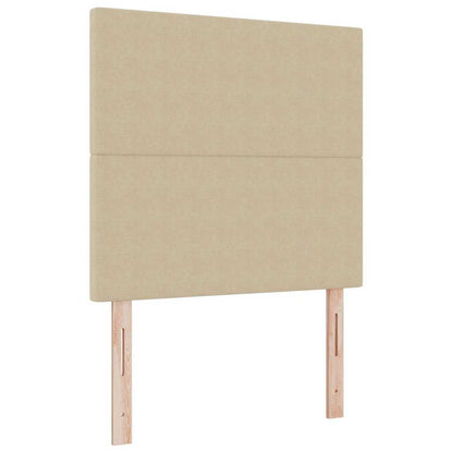 Led Hoofdbord Met Led -Striplichten Grijs Groen Stof