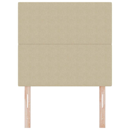 Led Hoofdbord Met Led -Striplichten Grijs Groen Stof