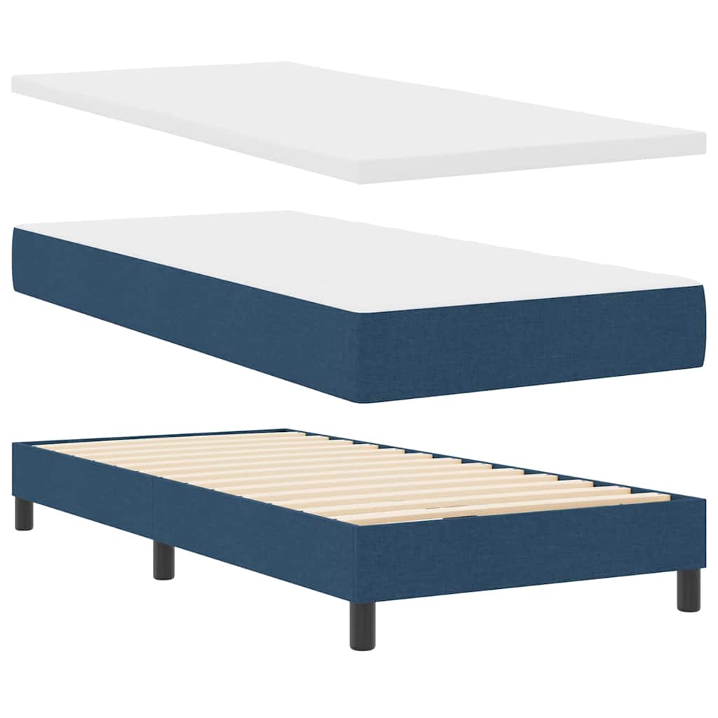 Boxspringbed Met Matras Met Matras Stof Blauw