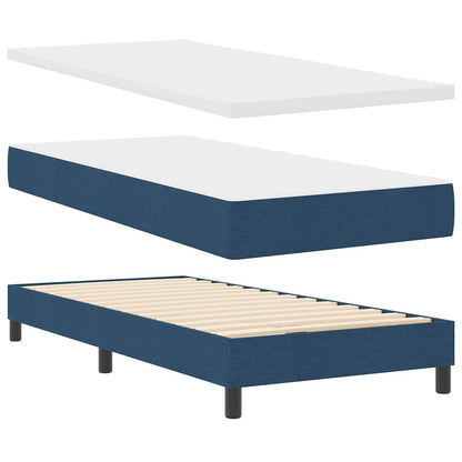 Boxspringbed Met Matras Met Matras Stof Blauw