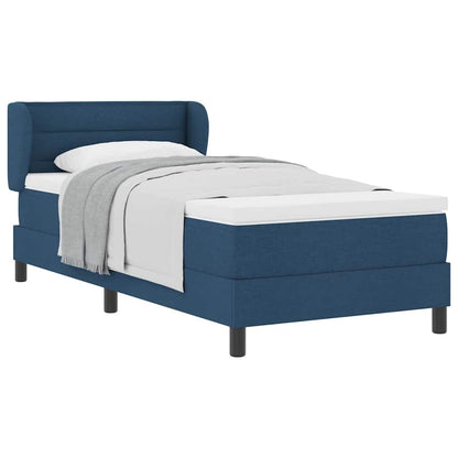 Boxspringbed Met Matras Met Matras Stof Blauw