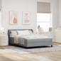 Boxspringbed Met Matras Met Matras Stof Lichtgrijs