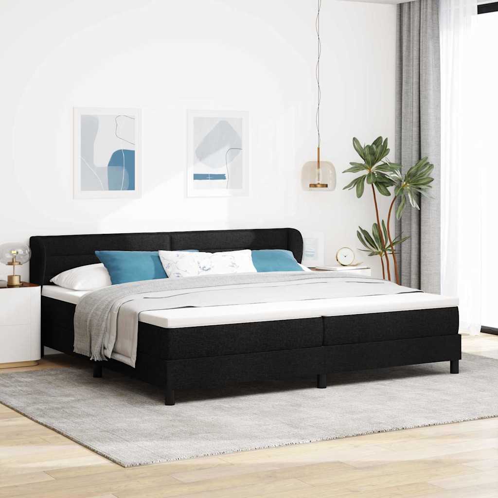 Boxspringbed Met Matras Met Matras Stof Zwart