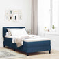 Boxspringbed Met Matras Met Matras Stof Blauw