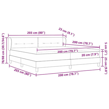 Boxspringbed Met Matras Met Matras Stof Lichtgrijs
