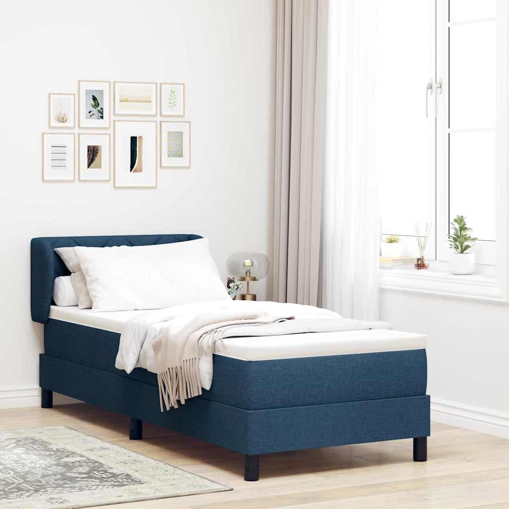 Boxspringbed Met Matras Met Matras Stof Blauw