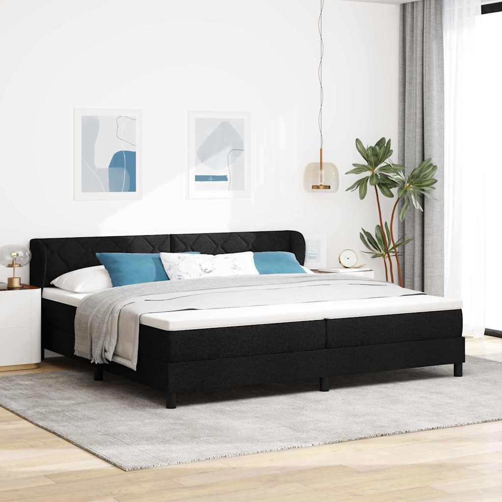 Boxspringbed Met Matras Met Matras Stof Zwart