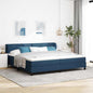 Boxspringbed Met Matras Met Matras Stof Blauw