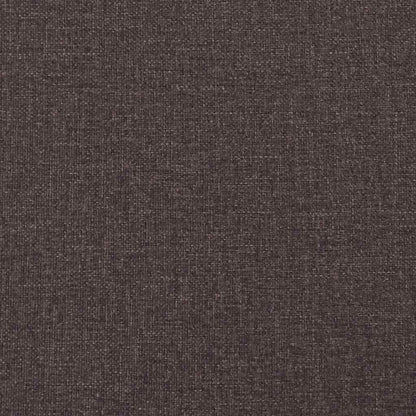 Boxspringbed Met Matras Creme 90X200 Cm Stof Donkerbruin