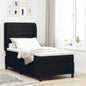 Boxspring Bed Met Matras Met Hoofdeinde Stof Zwart