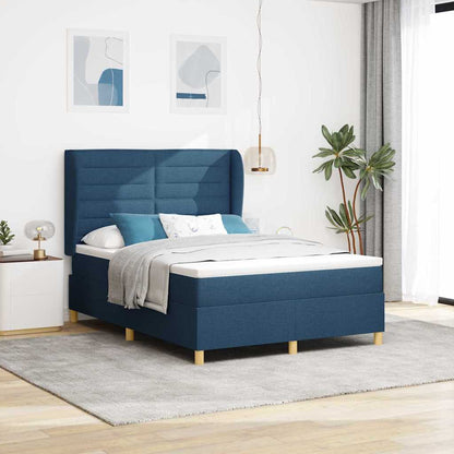 Boxspringbed Met Matras Donkergrijs 90X190 Cm Met Matras Blauw