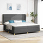 Boxspringbed Met Matras 90X190 Cm Donkergrijs