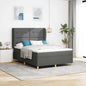 Boxspringbed Met Matras 90X190 Cm Donkergrijs