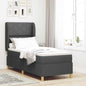 Boxspringbed Met Matras 90X190 Cm Donkergrijs