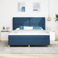 Boxspringbed Met Matras Donkergrijs 90X190 Cm Met Matras Blauw
