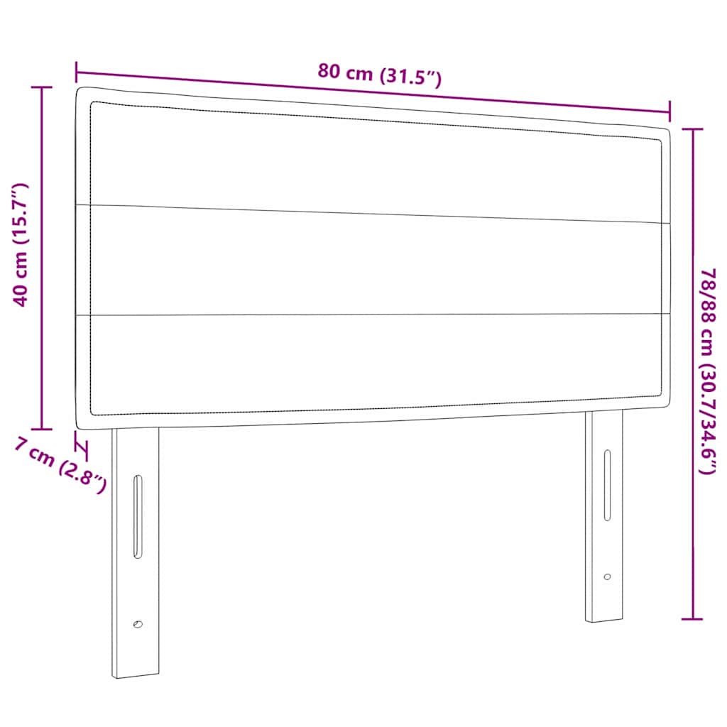 Led Hoofdbord Met Led -Striplichten Stof