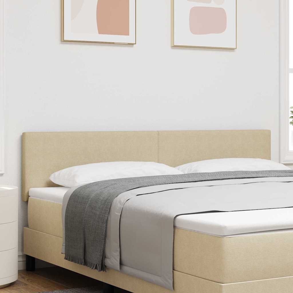 Led Hoofdbord Met Led -Striplichten Grijs Groen Stof