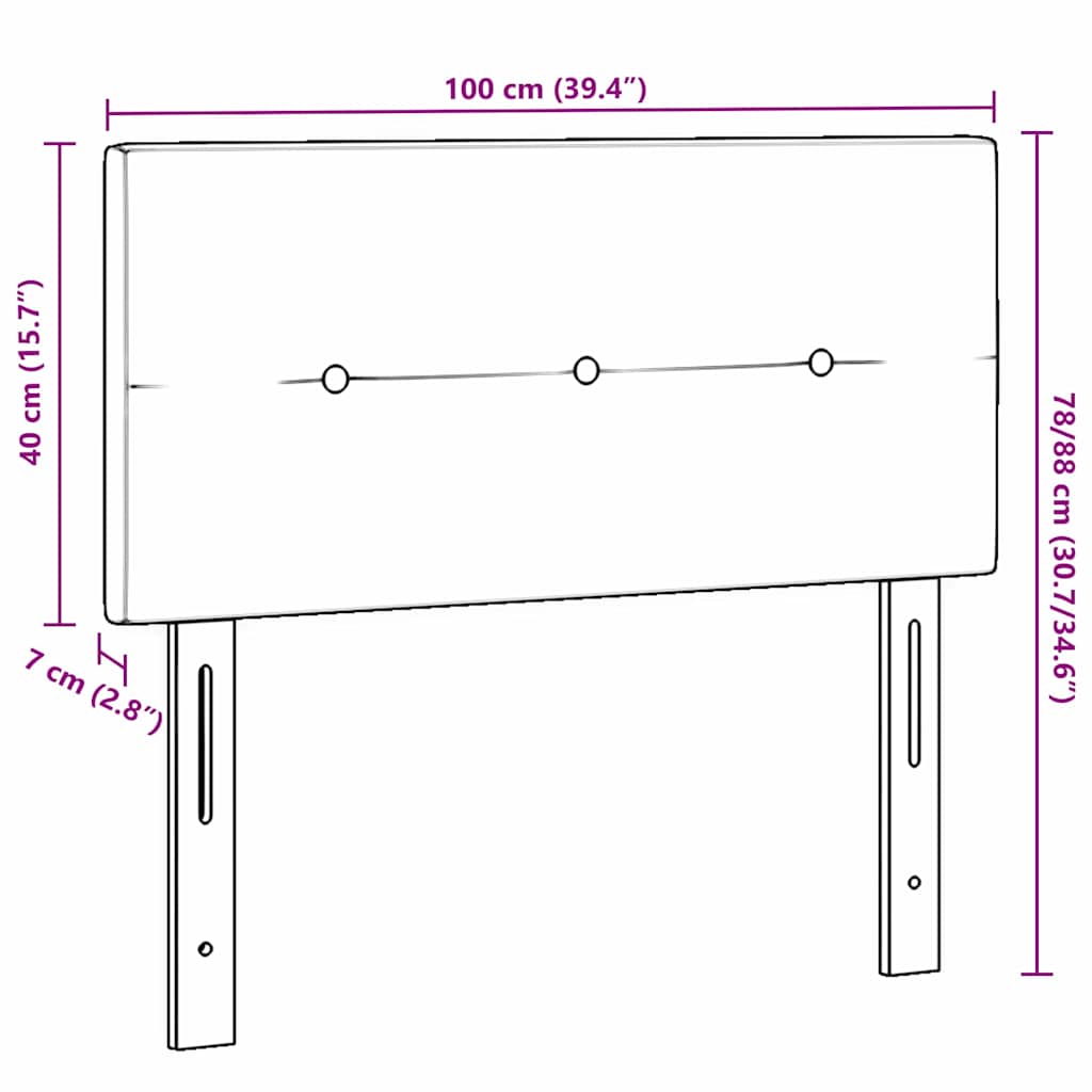 Led-Hoofdbord Met Led -Striplichten Stof