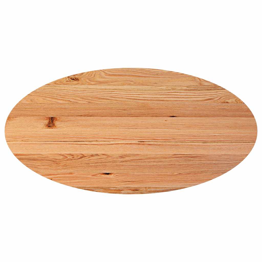 Eettafel Ovaal Massief Eikenhout Lichtbruin