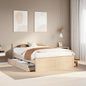 Bedframe Zonder Matras Met Hoofdbord Grenenhout