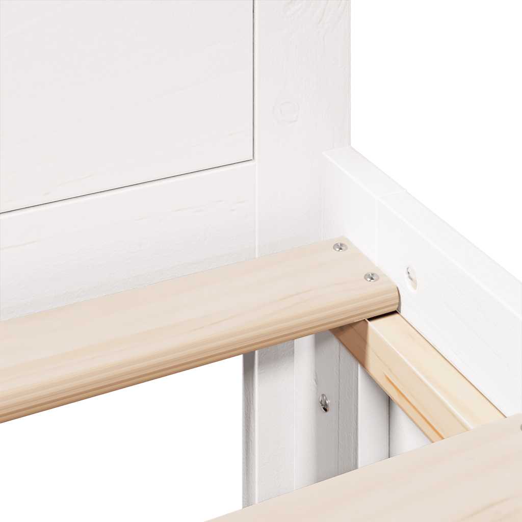 Bedframe Zonder Matras Met Hoofdbord Grenenhout