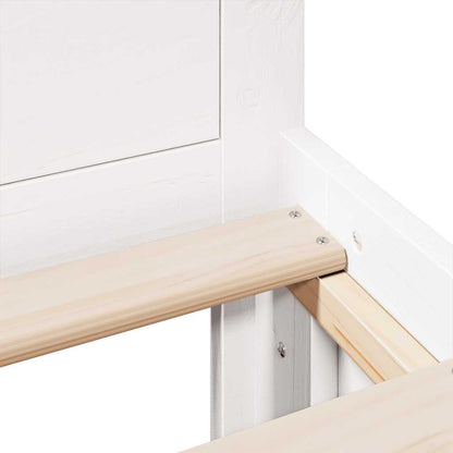 Bedframe Zonder Matras Met Hoofdbord Grenenhout