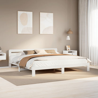Bedframe Zonder Matras Massief Grenenhout