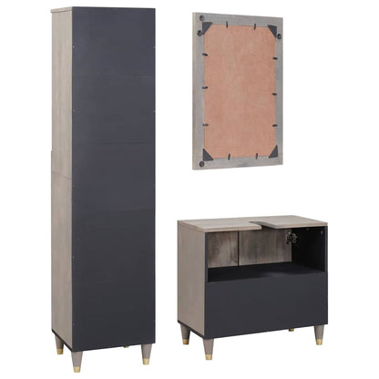 Badkamermeubelset Met Lade 3 Pcs 62 X 33 X 58 Cm