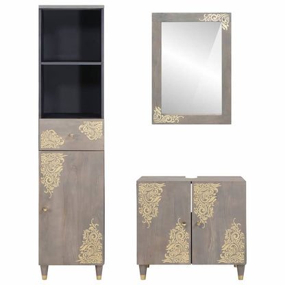 Badkamermeubelset Met Lade 3 Pcs 62 X 33 X 58 Cm