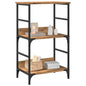 Boekenrek 50X33X Bewerkt Hout Eikenkleurig