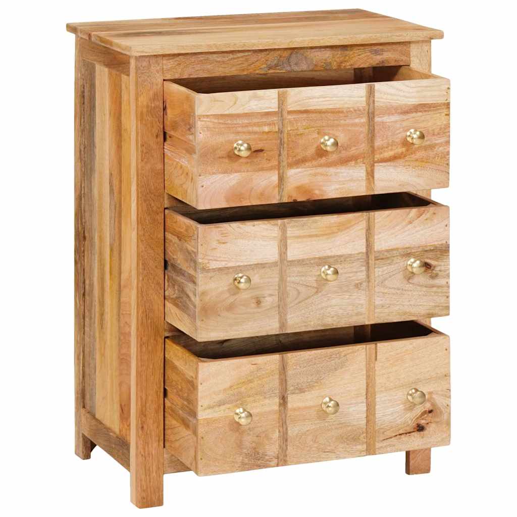Dressoir Met Lade Bruin Massief Mangohout