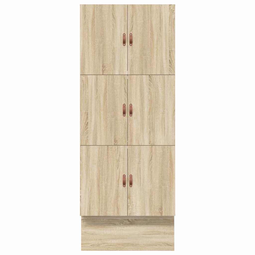 Opbergbedframe 226.5 X 90 X 31.5 Cm Bewerkt Hout Sonoma Eiken