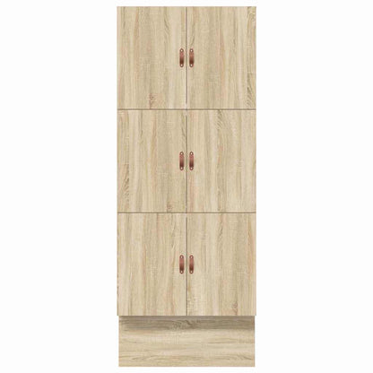 Opbergbedframe 226.5 X 90 X 31.5 Cm Bewerkt Hout Sonoma Eiken