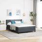 Boxspringbed Met Matras Zwart 100X200 Cm Fluweel Donkergrijs