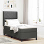 Boxspring Bed Met Matras Stof Donkergrijs